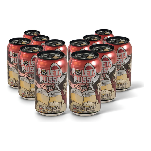 Kit 12 Cerveja Artesanal Roleta Russa American Pale Ale 350