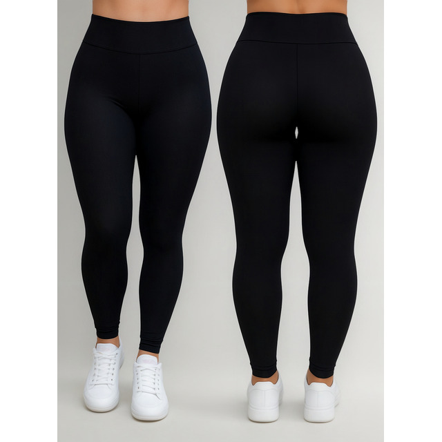 Calça Legging Feminina Cintura Alta Confortável Plus Size