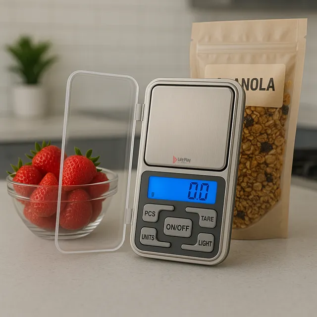 Mini Balança Digital Portátil Alta Precisão 0.1g A 500g - Ideal Para Cozinha, Joias E Laboratórios