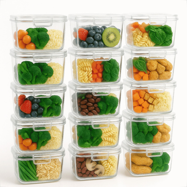 10 Potes Cristal 750ml Para Organizar Alimentos Marmitas Fit