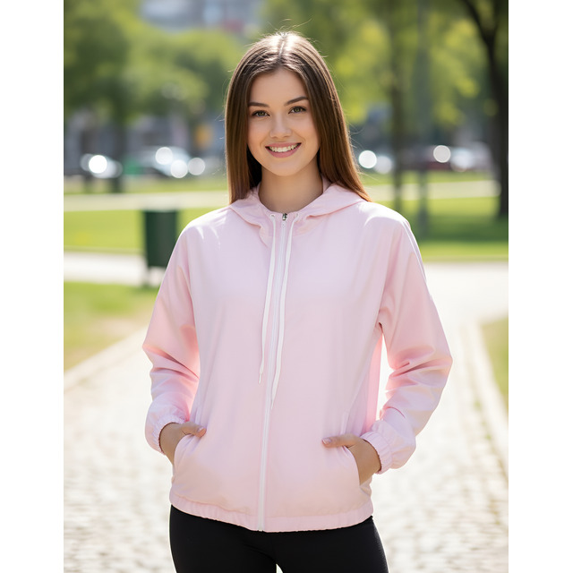 Jaqueta Feminina Izing Corta Vento Tendencia 2025 Fitness As