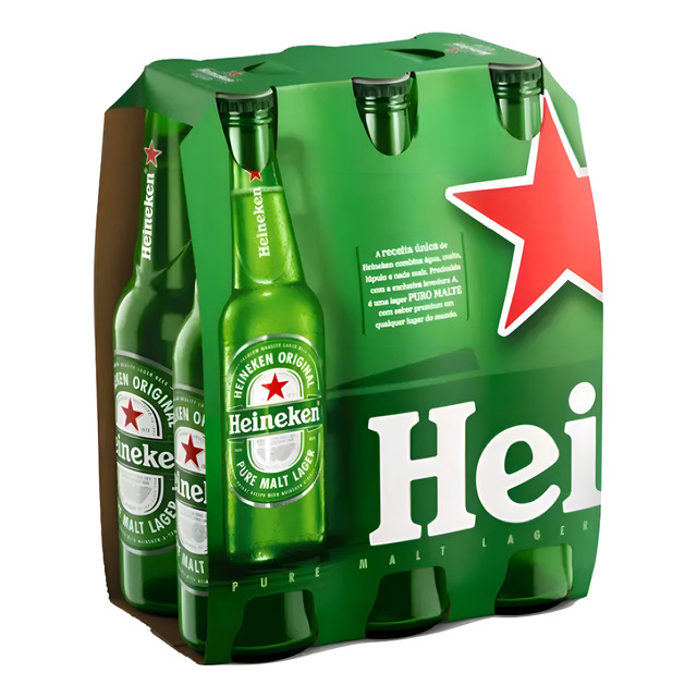 Cerveja Heineken Puro Malteloira Long Neck 250ml 6 U