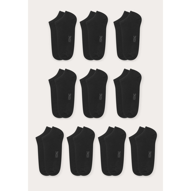 Kit 10 Pares De Meias Soquete Unissex Hering Intima