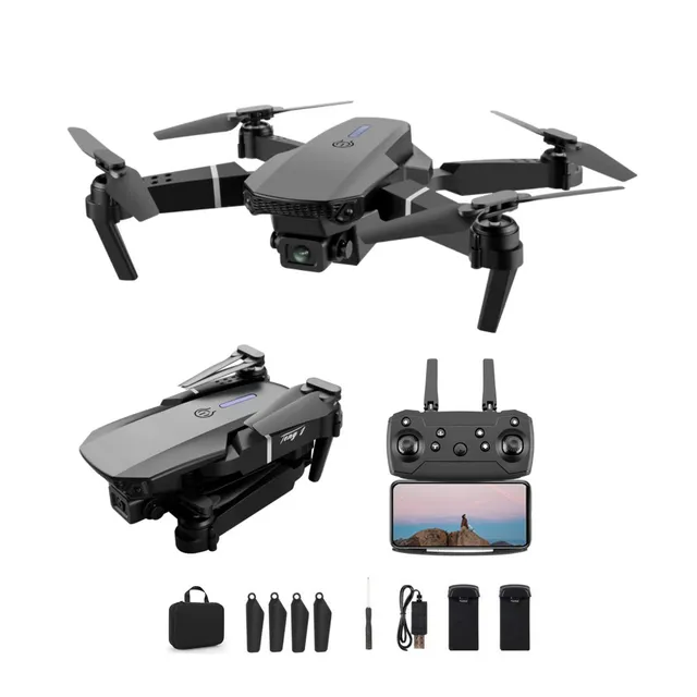 Drone Mini Pro Câmera 4k Com Gps 2 Baterias Completo Com Assistente De Pouso E Sensores De Obstáculos + Maleta De Tran