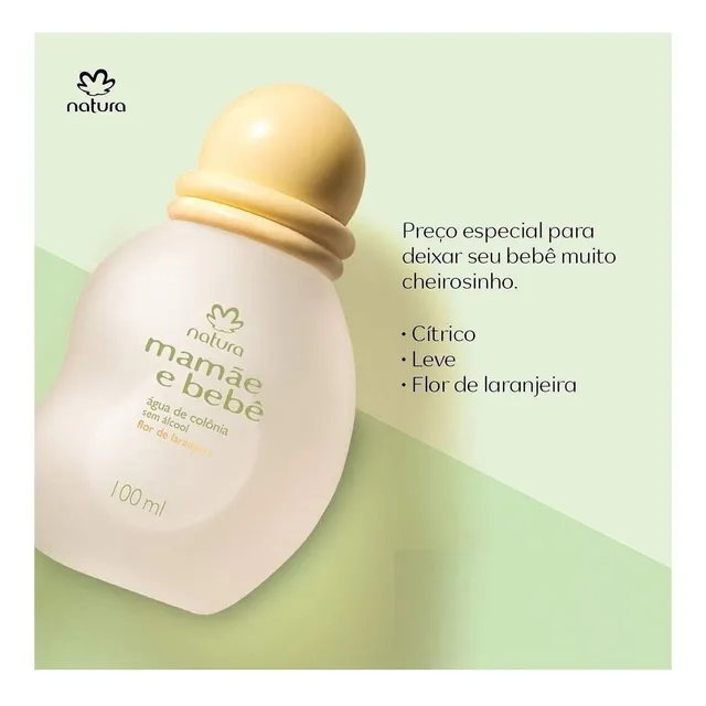 Colônia Natura Mamãe E Bebê Flor De Laranjeira - 100ml