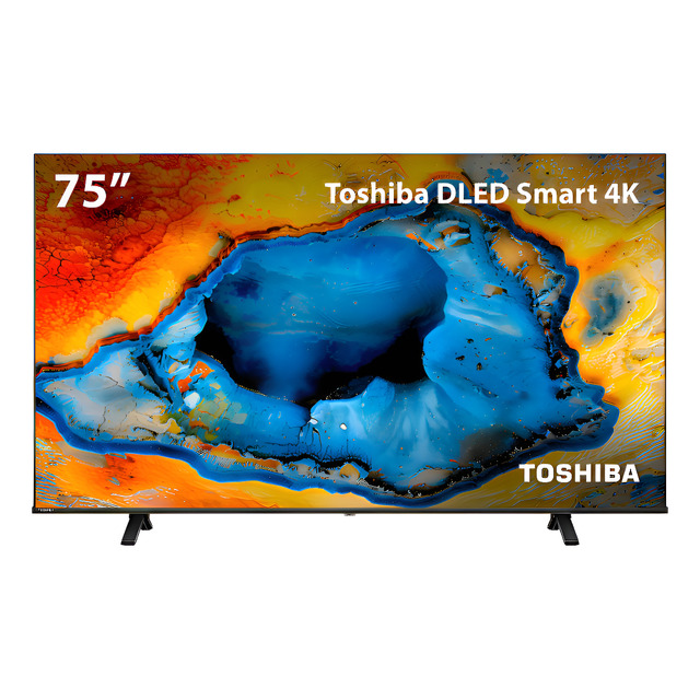 Smart Tv Dled 75 4k Toshiba Vidaa 4 Hdmi 2 Usb Wi-fi Tb033m